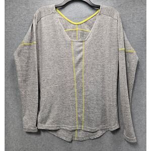 Title Nine Grey Scoop Neck Sweater Size Small